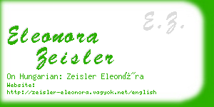 eleonora zeisler business card